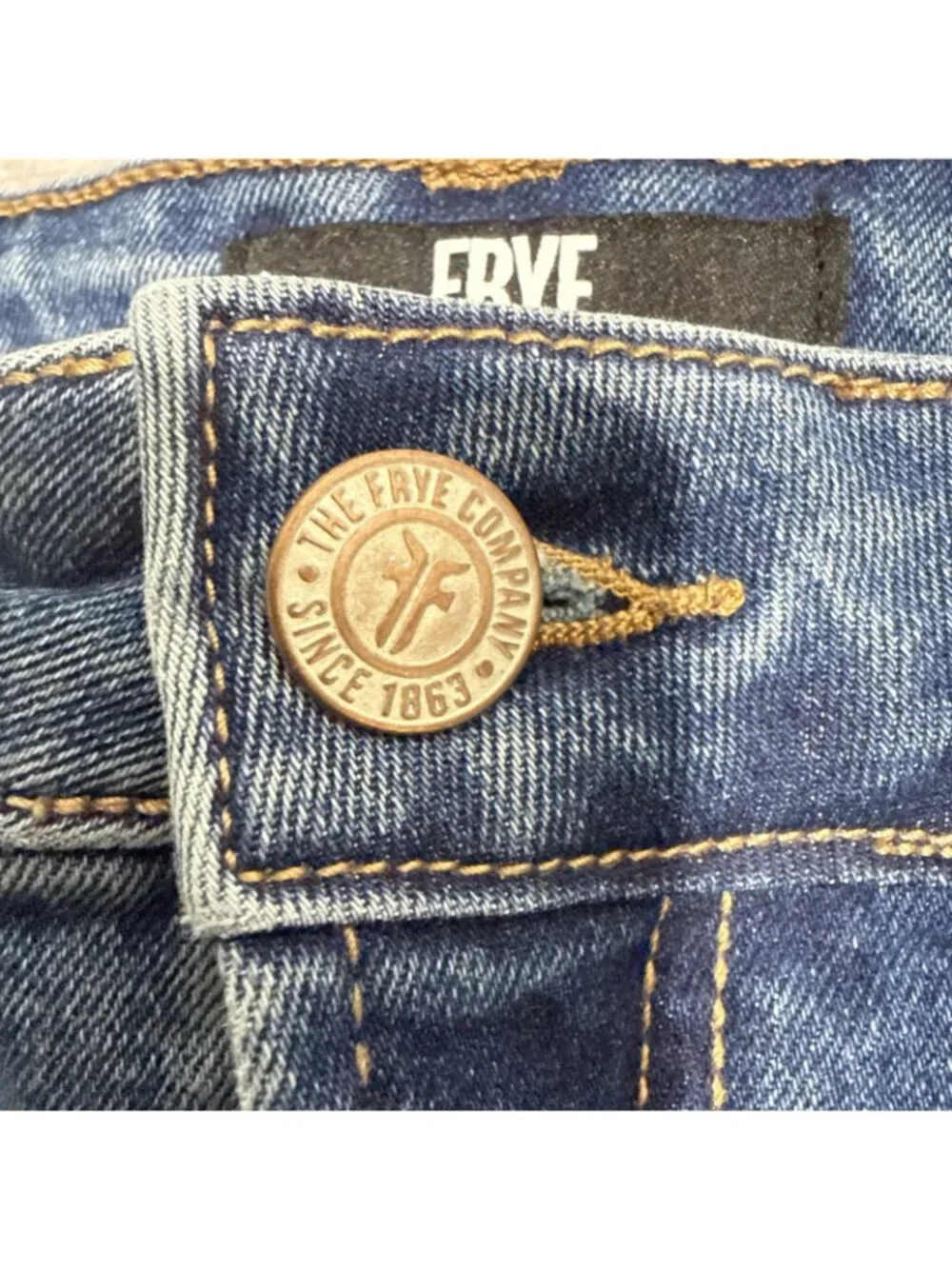 Frye Jeans Womens Size 12/31 Blue Denim 5 Pockets Straight Leg